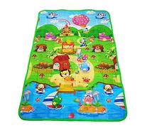 Tapete Plegable para Gatear, Patrón de Granja Reversible Tapete Plegable Lavable para Juegos de Bebés para Bebés para Piso
