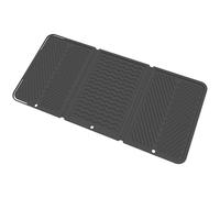 Tapete plegable para secar platos, 22 x 11 pulgadas, resistente al calor, protector de organización de silicona para hornear, encimera de cocina y estaciones de bebidas