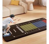 Tapete profesional para pruebas de salto de longitud, tapete de práctica de salto de longitud, almohadilla de entrenamiento alfombrada duradera para uso en gimnasio doméstico y escolar (Negr