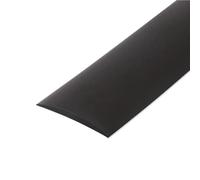 Tapete Protector de Piso sin Pegamento de 5 cm de Ancho, Tira de Botones Plana autoadhesiva de PVC con Borde de Costura de umbral de 1 Metro(Black)