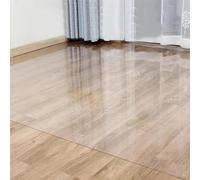 Tapete protector de suelo - Camino de entrada de plástico de vinilo antideslizante duradero para madera dura y alfombra, felpudo fácil de limpiar, 100 x 80 cm, ideal para el hogar y la oficina