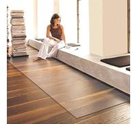Tapete protector de suelo de plástico transparente de 1 mm de grosor, cortable para suelos duros, 7 m, duradero, transparente, ideal para uso doméstico y de oficina