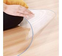 Tapete protector de suelo de vinilo 100 % impermeable, 2 mm de grosor, transparente, para suelos de madera dura y azulejos, protector de alfombra de pasillo extralargo, disponible en anchos de 80/100