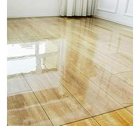 Tapete protector de suelo de vinilo transparente resistente de 1,5 mm de grosor, tapete grande para madera dura y azulejos de plástico, protector de alfombra de pasillo, 150 cm x 800 cm