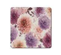 Tapete protector floral para lavadora y secadora, diseño de flores vintage, funda de goma antideslizante e impermeable para lavadora, 24 x 24 pulgadas