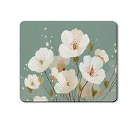 Tapete protector floral para lavadora y secadora, elegante cubierta vintage de flores blancas, inspirado en primavera, antideslizante, impermeable, tapete para lavadora y secadora para lavandería, 20