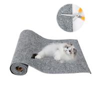 Tapete rascador para gatos recortable, 78.7 x 15.8 pulgadas, almohadilla autoadhesiva para rascar gatos, reemplazo de cubierta de estantes de árbol de gato, protector versátil para escalones, sofá y