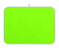 Tapete rectangular grande para secar platos, color verde césped, color verde Chartreuse puro, liso, reutilizable, 18 x 24 pulgadas, decoración del hogar esencial