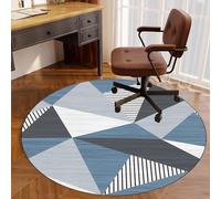 Tapete redondo para silla de juego, 80 cm, protector de suelo para suelos duros, tapete multiusos para silla de oficina, tapete duradero para uso doméstico y de oficina