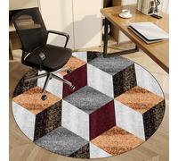 Tapete redondo para silla de juegos de oficina, protector antideslizante para madera dura y alfombra, tapete multiusos de 110 cm, protector de suelo para uso doméstico y de oficina