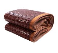 Tapete refrescante de verano - Colchón plegable de bambú con patrón Mahjong carbonizado transpirable para el hogar, perfecto para noches calurosas, tamaño 3 x 6 pies