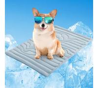 Tapete refrescante para Perros Sweet Dreamed, Almohadilla refrescante para Mascotas para Interior y Exterior, Lavable a máquina, tapete autorefrescante para Perros Grandes (Blue, M-91 * 58cm)