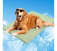 Tapete refrescante para Perros Sweet Dreamed, Almohadilla refrescante para Mascotas para Interior y Exterior, Lavable a máquina, tapete autorefrescante para Perros Grandes (Green, M-91 * 58cm)