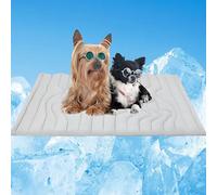 Tapete refrescante para Perros Sweet Dreamed, Almohadilla refrescante para Mascotas para Interior y Exterior, Lavable a máquina, tapete autorefrescante para Perros Grandes (Gray, XL-150 * 101cm)