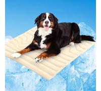 Tapete refrescante para Perros Sweet Dreamed, Almohadilla refrescante para Mascotas para Interior y Exterior, Lavable a máquina, tapete autorefrescante para Perros Grandes (Beige, S-51 * 41cm)