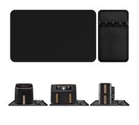Tapete Resistente al Calor para Freidora de Aire, 48x30cm Alfombrillas de Silicona Ignífugas para Airfryer, Protector Encimera de Cocina, Accesorio para Ninja Cosori Phlips Panasonic Air Fryer