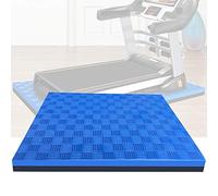 Tapete resistente para reducción de ruido y protección del suelo, tapete antivibración para equipo de gimnasio en casa, equipo de ejercicio, tapete para yoga y entrenamientos, azul y negro, 200 x 100
