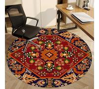Tapete resistente para silla de oficina, 110 cm, antideslizante, redondo, protector de alfombra para silla de juegos, para el hogar y la oficina, tapete protector de suelo para juegos y trabajo