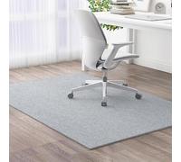 Tapete resistente para silla de oficina para alfombras y suelos de madera dura, protector antideslizante para sillas rodantes, tapete gris claro, 120 x 180 cm, ideal para uso en casa, oficina y