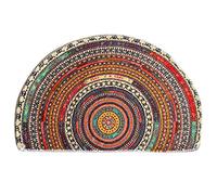 Tapete semicircular para puerta, tapete semicircular para baño, mandala, bohemio, antideslizante, tapete de baño absorbente, tapete de microfibra para interiores para cocina, sala de estar (multicolor