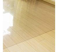 Tapete transparente de PVC para silla de oficina para suelos duros, 1 mm de grosor, impermeable, antideslizante, resistente a los arañazos, tamaño personalizado (50 x 60 cm / 19.69x23.62in), protector