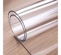 Tapete transparente impermeable para mesa de oficina, tapete antiestático de PVC, 1 mm, 80 x 50 cm, organizador grande para mesa de comedor o cocina, resistente al calor