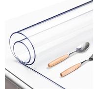 Tapete transparente para silla para suelos de madera dura, protector de escritorio transparente, mantel de PVC, tapete para silla rodante de 24 x 24 pulgadas, tapete transparente para escritorio