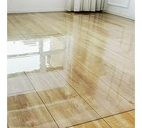 Tapete transparente para sillas para suelos duros, protector de suelo antideslizante impermeable, almohadilla de plástico para superficies de madera y alfombras, protector de mantel para el hogar (140