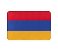 Tapete ultrafino con estampado de la bandera de Armenia, perfecto para puerta delantera, puerta trasera, patio y entrada