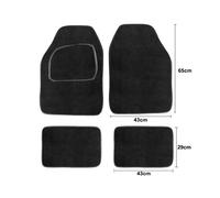 tapete universal de goma para el maletero un diseño de 120X80 cm, adecuado para todo tipo de vehículos, duradero como fácil de mantener.
