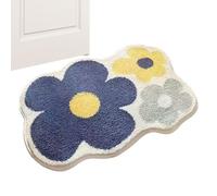 Tapetes de baño | Alfombra de baño de secado rápido lavable a máquina, elegante limpiador de pies para ducha, accesorios para el hogar para hoteles, dormitorios de hospital