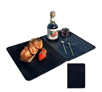 Tapetes de Bar para Bartending, Tapete de Bar de Silicona,Tapete para cócteles Tapete para barra | Estera de secado de vasos plegable, alfombrillas antideslizantes para Bar, estera para derrames de Ba