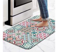 Tapetes de cocina bohemios para piso, tapete acolchado de PVC antideslizante e impermeable, tapete ergonómico antifatiga, resistente al aceite, almohadilla de piso fácil de limpiar para fregadero