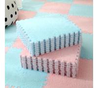 Tapetes de espuma entrelazados para suelo de rompecabezas, piezas de alfombra de felpa de 12 x 12 pulgadas para sala de estar, sala de juegos, 40 alfombras para jugar