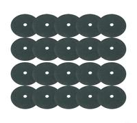 Tapetes de mantillo de anillo, 20 unidades, protectores de árbol de tela no tejida para control de césped, para jardinería sostenible y salud de raíces (25 cm)