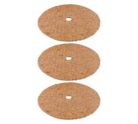 Tapetes de mantillo de fibra natural de coco para árboles, discos de supresión de humedad del suelo, almohadillas de protección de raíces, anillos de jardín para plantas en maceta (46 cm)
