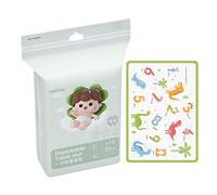 Tapetes De Mesa Para Niños - Almohadilla Adhesiva De 20 Piezas | Tapete Para Platos Ďe Mesa Con Patrón Đe Dinosaurio Antideslizante D́e 11.8x16.5 Pulgadas, Manteles Individuales Desechables Ṕara Bebés