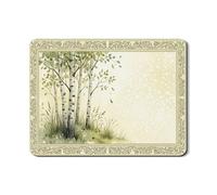 Tapetes de secado de platos de hojas para encimera de cocina, tapete de goma absorbente floral vintage para escurridor de platos, almohadilla de secado de piel sintética Spring Nature, protector de