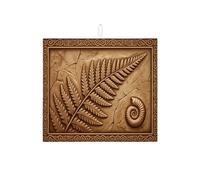 Tapetes de secado de platos vintage de helecho marrón para cocina, tapete escurridor de platos absorbente con textura, almohadilla de secado de microfibra rústica para mostrador, 16 x 18 pulgadas