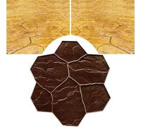 Tapetes Estampados con Textura de hormigón de Calidad Profesional para pavimentación casera: Aptos para aceras, Patios, Jardines y terrazas; moldes con diseño de Piedra.