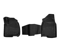 Tapetes Interiores 3D TPE para Chevrolet Silverado/Sierra 1500 Crew Cab Asiento Envolvente Debajo del Asiento Trasero 2019->Pickup Front 2 Piezas.