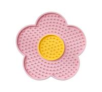 Tapetes Licky - 5.91 Pulgadas | Alfombra para Lamer Mascotas con Diseño De Girasol | Almohadilla De Silicona para Lamer Mantequilla | Plato para Lammer | Juguete De Aseo con Alimentador Lento Gato