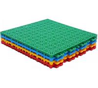 Tapetes modulares entrelazados de 12 Pulgadas, baldosas for canchas Deportivas al Aire Libre, Suelos for Patios, Piscinas, lavanderías, cobertizos, garajes y remolques.(Green)