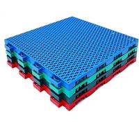 Tapetes modulares entrelazados de Drenaje rápido de 12 Pulgadas, Resistentes al frío y a Las Altas temperaturas, fáciles de Limpiar (10 Unidades)(Light Green)