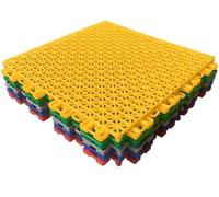 Tapetes modulares entrelazados for Exteriores, baldosas for Patio, aceras Artificiales, jaulas for Perros, Piscinas y canchas Deportivas.(Green)
