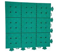 Tapetes modulares entrelazados for Exteriores, Ideales for Crear Espacio for Baloncesto, Tenis y Deportes de Interior (Azul, 50 Unidades)(Green)