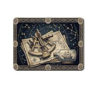 Tapetes náuticos de secado de platos para encimera de cocina, diseño vintage de brújula y barco, tapete de goma absorbente, almohadilla de secado de piel sintética marítima, decoración de 18 x 24