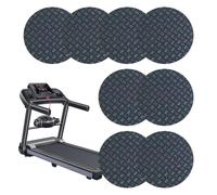Tapetes para Debajo de la Cinta de Correr - Azulejo de Espuma de 10 x 10 x 1 cm, Almohadilla de Agarre de Silicona, diseño de Ocho Piezas de absorción de Golpes, tapete de Gimnasio para Entrenamiento