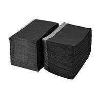Tapetes para mesa de tatuajes, manteles para tatuajes, baberos dentales, tapetes desechables impermeables, cubiertas para bandejas dentales, suministros negros, 125 piezas, baberos desechables