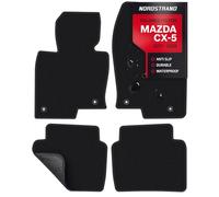 Tapetes para piso para Mazda CX-5 2017-2026 - Ajuste 3D a medida - Juego de 4 para delante y detrás - Fondo antideslizante - Tapete de alfombra de 30oz resistente - Tapetes para todo tipo de clima